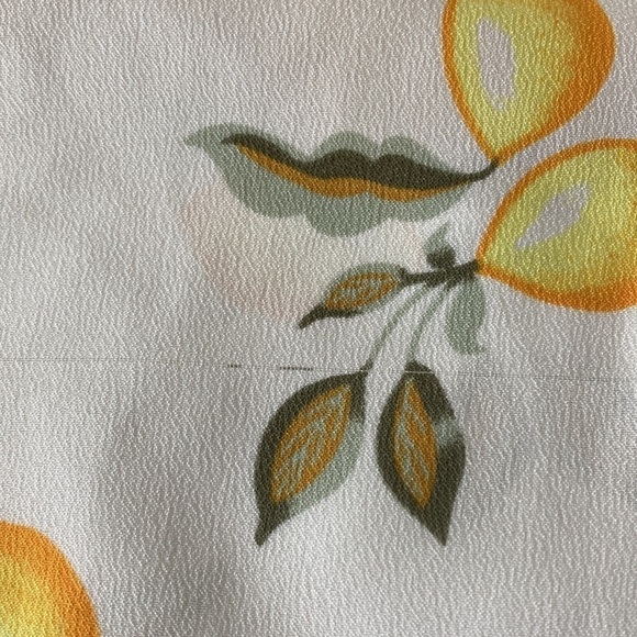 LOFT Outlet medium blouse lemons ruffle sleeves - Picture 11 of 11